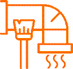 duct cleaning line icon
