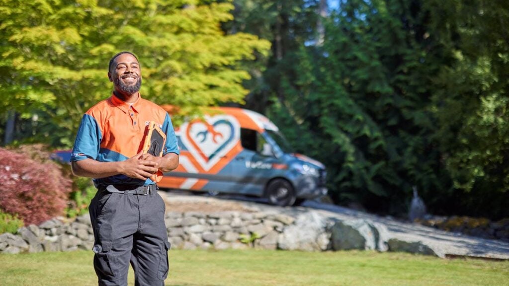 Harts home service contractor at a home in the PNW.