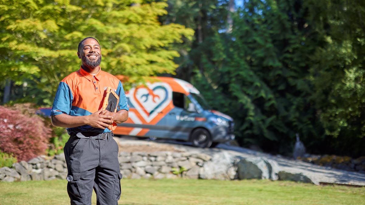 Harts home service contractor at a home in the PNW.