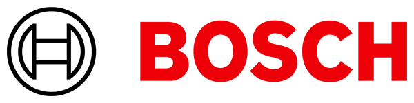 Bosch logo heating and cooling systems serviced by Harts HVAC technicians