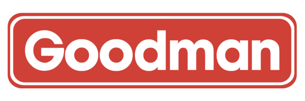 Goodman Air Conditioning and Heating Systems brand logo is serviced by Harts
